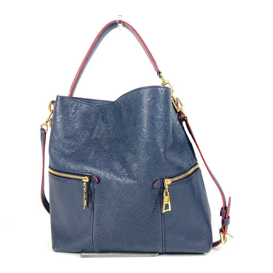LOUIS VUITTON Shoulder Bag M44012 Monogram Ann Platt Leather Navy Monogram Ann Platt Merry Women Used Authentic