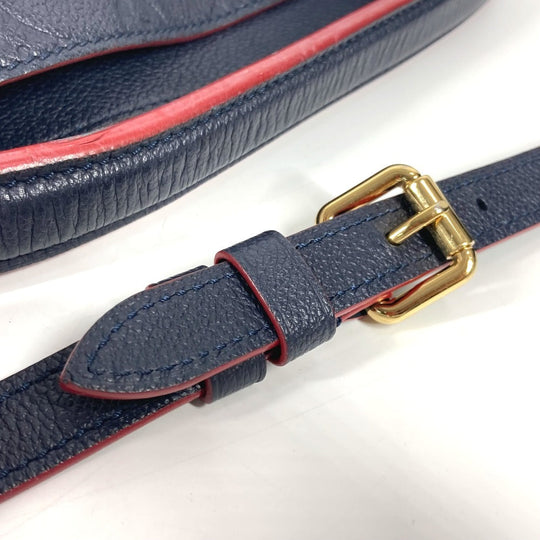 LOUIS VUITTON Shoulder Bag M44012 Monogram Ann Platt Leather Navy Monogram Ann Platt Merry Women Used Authentic