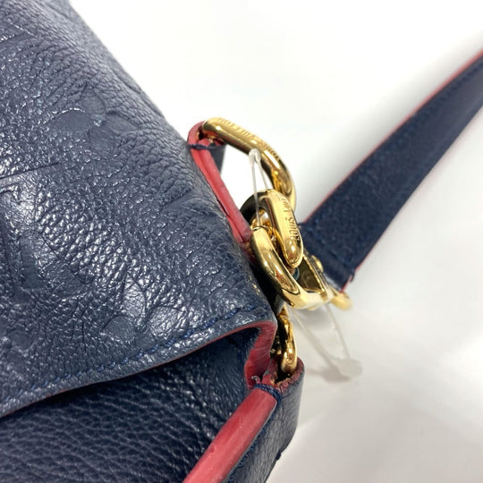 LOUIS VUITTON Shoulder Bag M44012 Monogram Ann Platt Leather Navy Monogram Ann Platt Merry Women Used Authentic