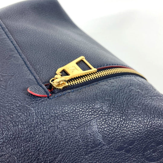 LOUIS VUITTON Shoulder Bag M44012 Monogram Ann Platt Leather Navy Monogram Ann Platt Merry Women Used Authentic