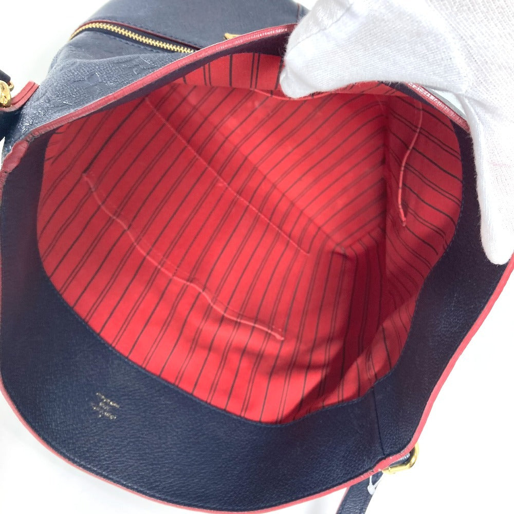LOUIS VUITTON Shoulder Bag M44012 Monogram Ann Platt Leather Navy Monogram Ann Platt Merry Women Used Authentic