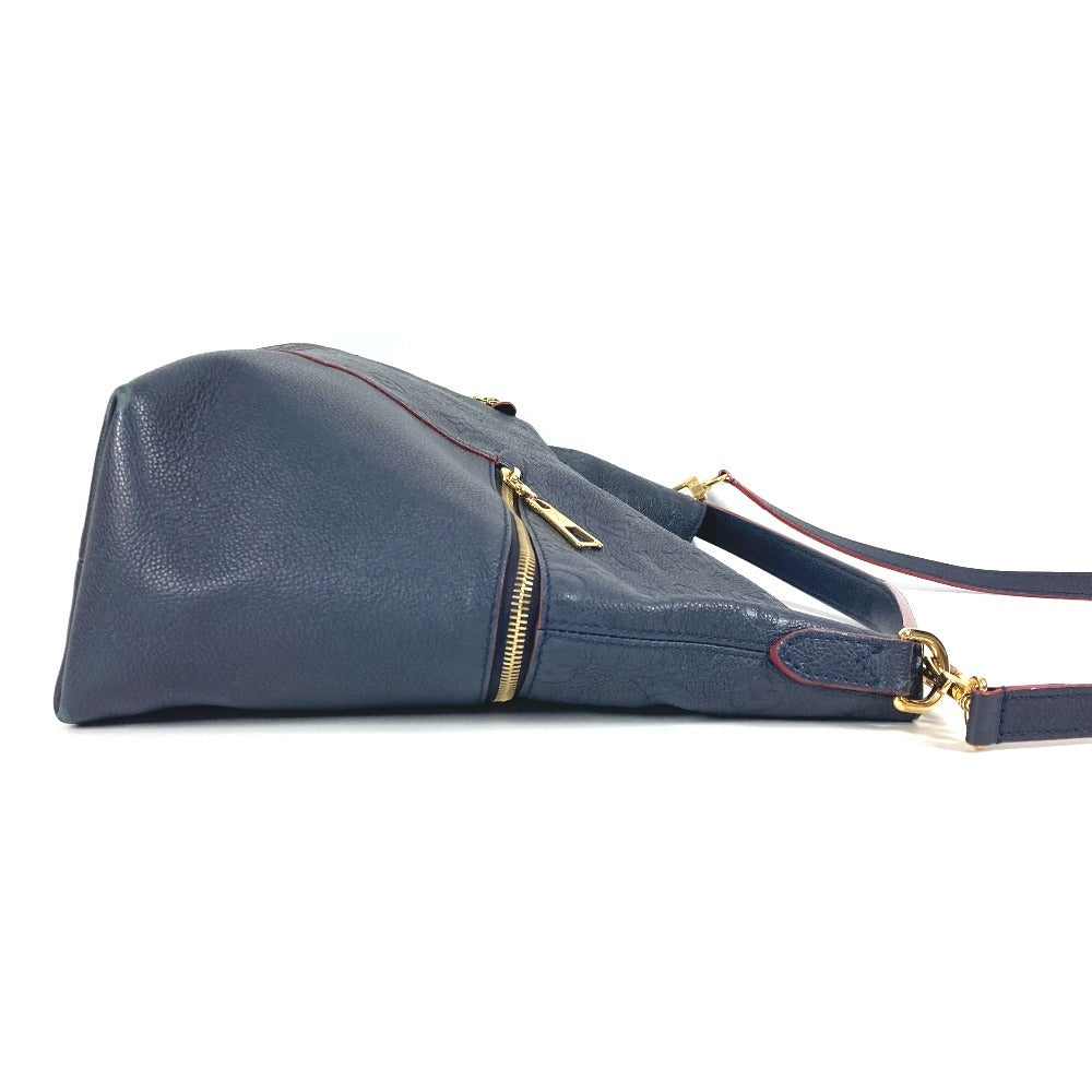 LOUIS VUITTON Shoulder Bag M44012 Monogram Ann Platt Leather Navy Monogram Ann Platt Merry Women Used Authentic