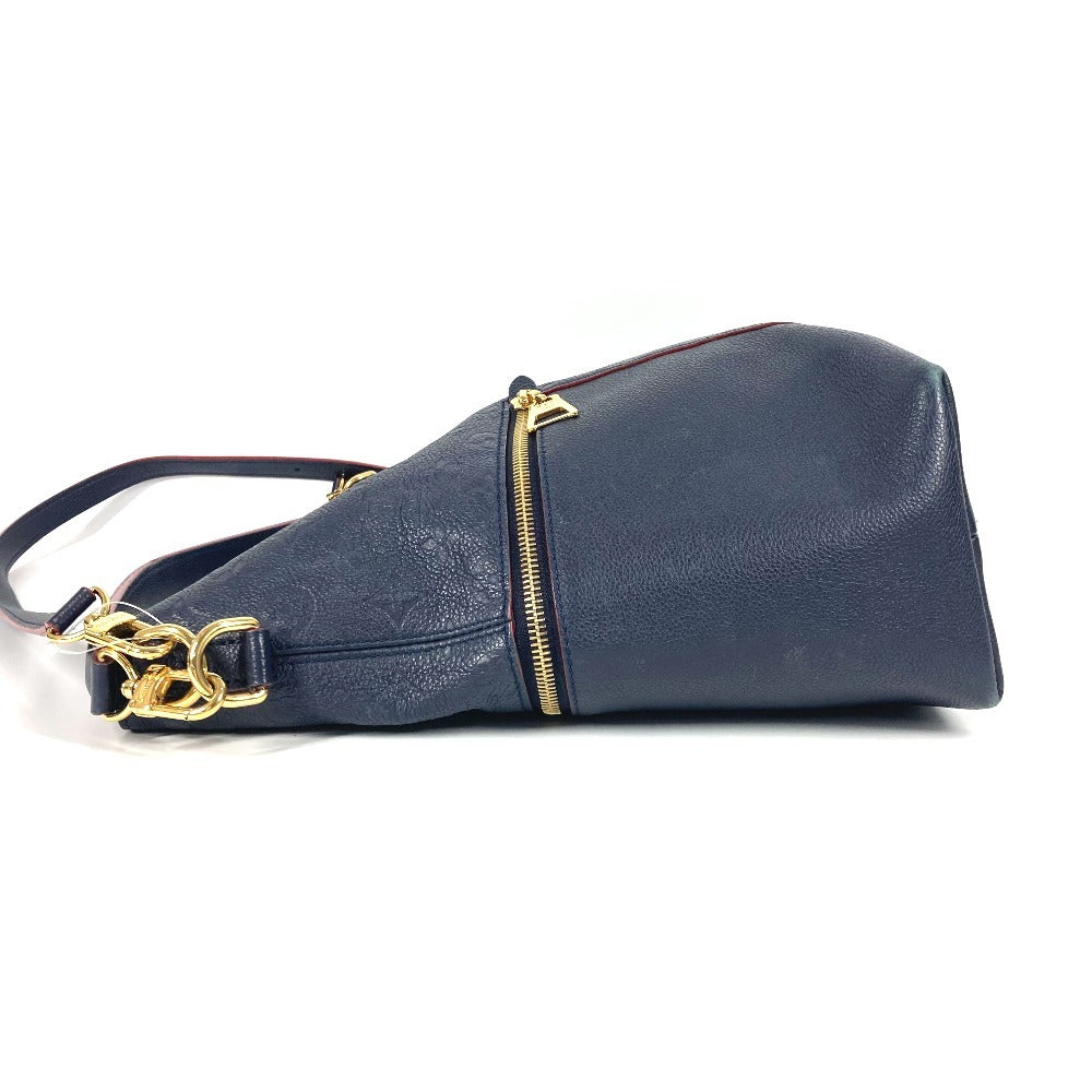 LOUIS VUITTON Shoulder Bag M44012 Monogram Ann Platt Leather Navy Monogram Ann Platt Merry Women Used Authentic