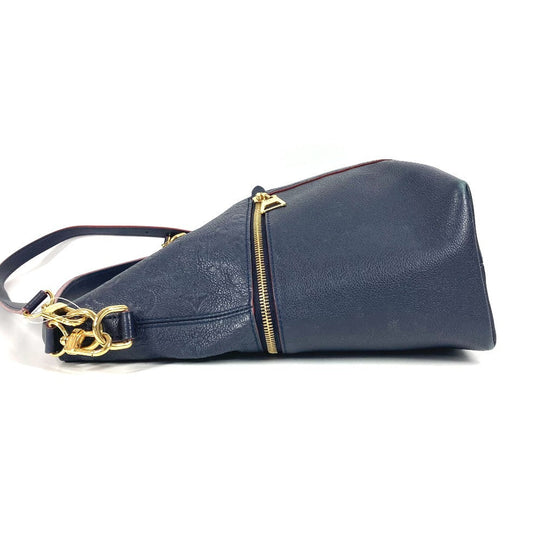 LOUIS VUITTON Shoulder Bag M44012 Monogram Ann Platt Leather Navy Monogram Ann Platt Merry Women Used Authentic