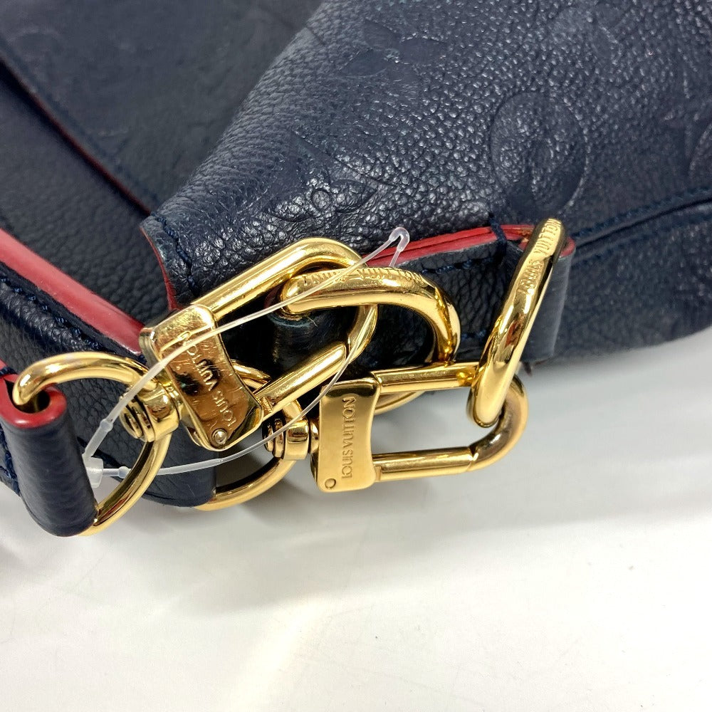 LOUIS VUITTON Shoulder Bag M44012 Monogram Ann Platt Leather Navy Monogram Ann Platt Merry Women Used Authentic