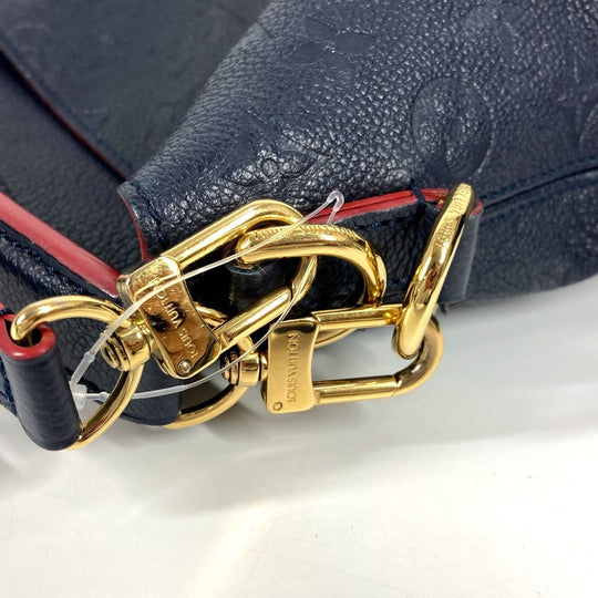 LOUIS VUITTON Shoulder Bag M44012 Monogram Ann Platt Leather Navy Monogram Ann Platt Merry Women Used Authentic