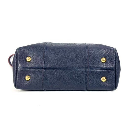 LOUIS VUITTON Shoulder Bag M44012 Monogram Ann Platt Leather Navy Monogram Ann Platt Merry Women Used Authentic
