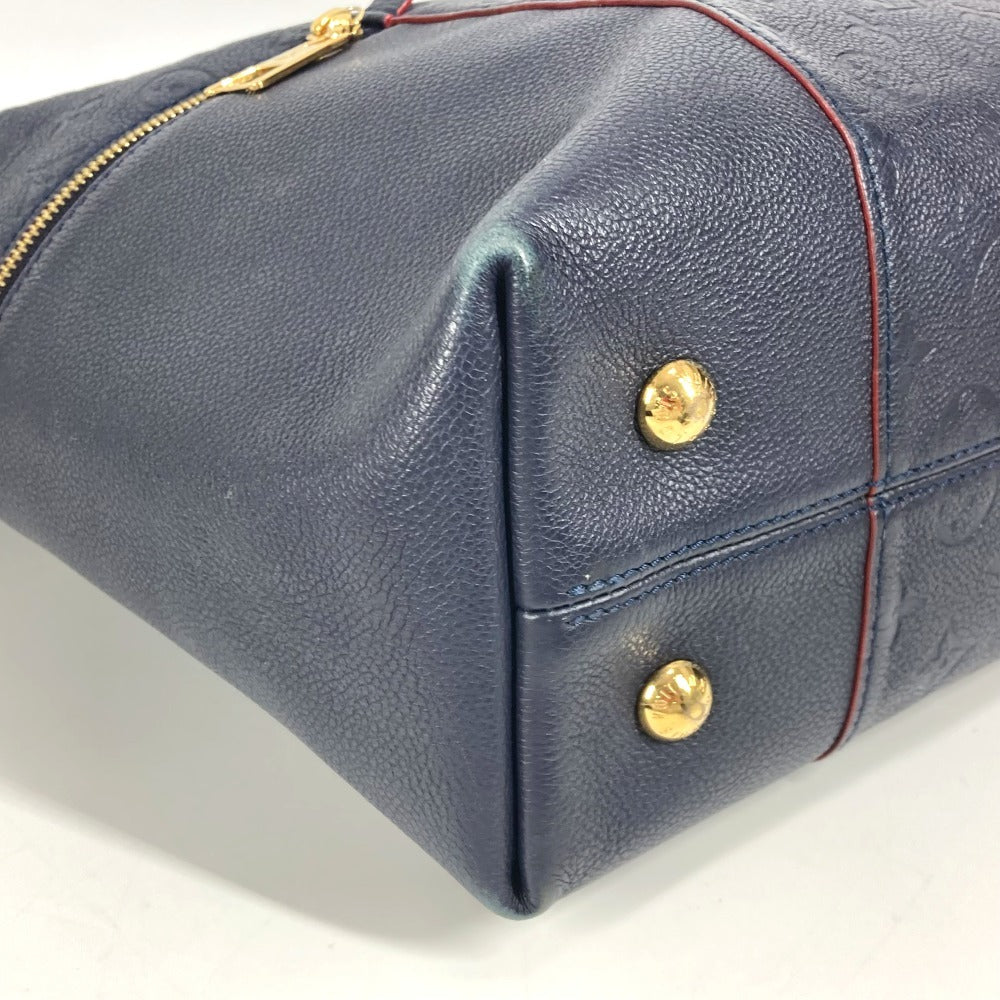 LOUIS VUITTON Shoulder Bag M44012 Monogram Ann Platt Leather Navy Monogram Ann Platt Merry Women Used Authentic