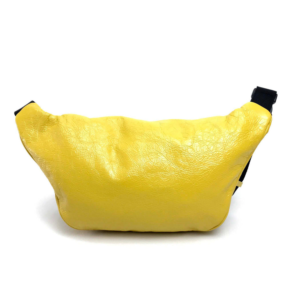BALENCIAGA Sling bag 529550 leather yellow EXPLORER BELT PACK mens(Unisex) Used Authentic
