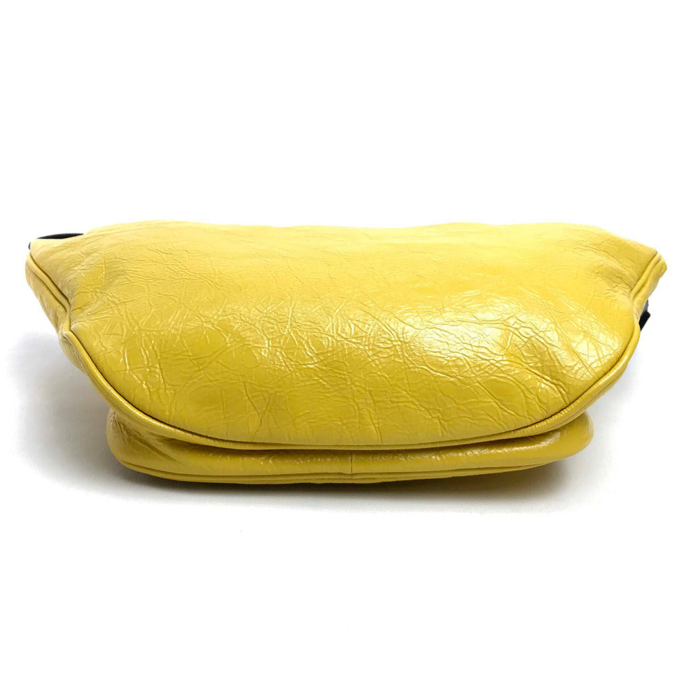 BALENCIAGA Sling bag 529550 leather yellow EXPLORER BELT PACK mens(Unisex) Used Authentic