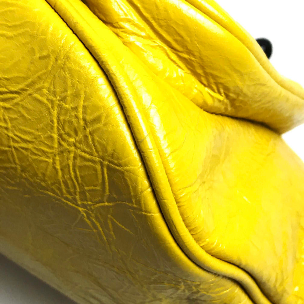 BALENCIAGA Sling bag 529550 leather yellow EXPLORER BELT PACK mens(Unisex) Used Authentic