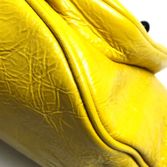 BALENCIAGA Sling bag 529550 leather yellow EXPLORER BELT PACK mens(Unisex) Used Authentic