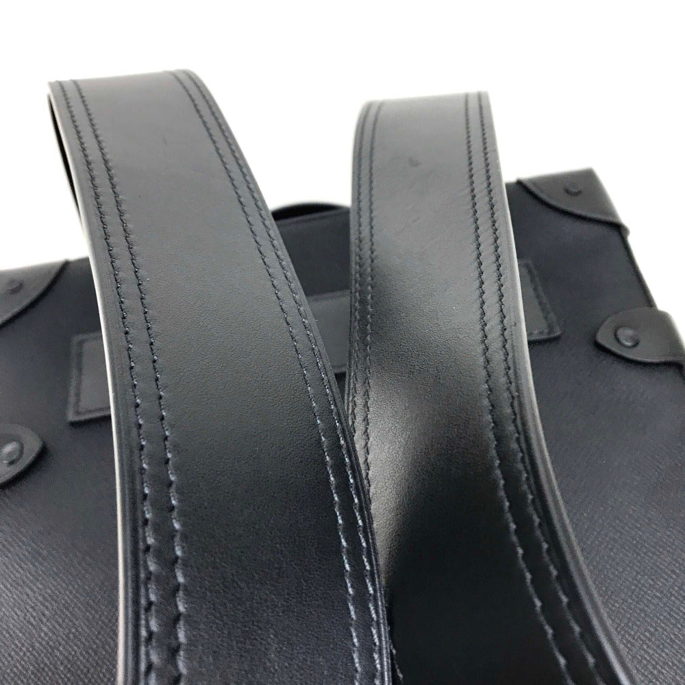 LOUIS VUITTON Backpack M30337 Taiga Leather black taiga rainbow Soft Trunk Backpack PM mens Used Authentic