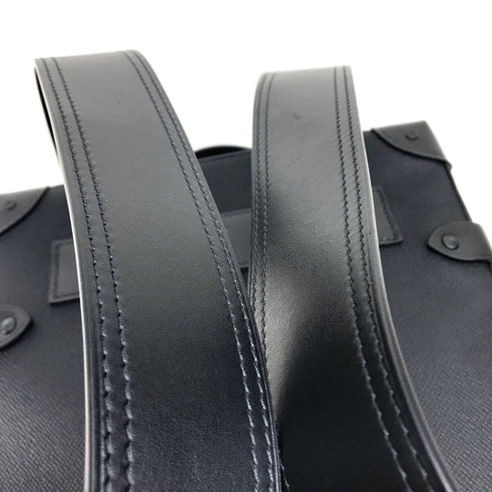 LOUIS VUITTON Backpack M30337 Taiga Leather black taiga rainbow Soft Trunk Backpack PM mens Used Authentic