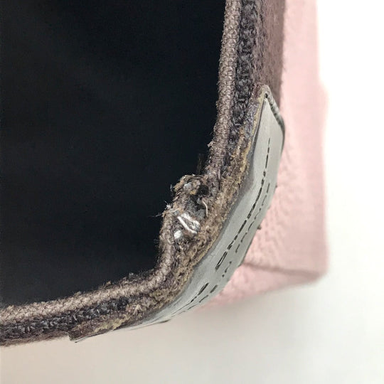 Herve Chapelier Handbag canvas Light pink x brown Boat type Women Used Authentic
