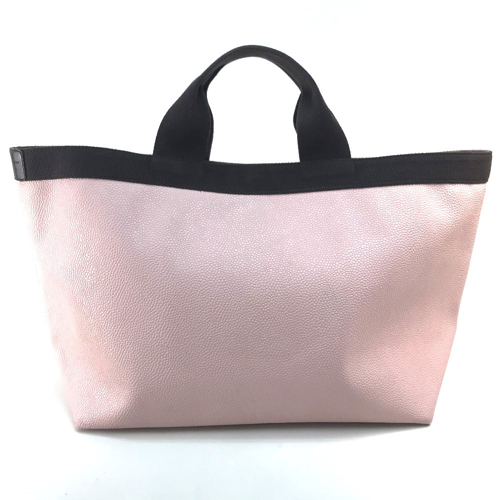 Herve Chapelier Handbag canvas Light pink x brown Boat type Women Used Authentic