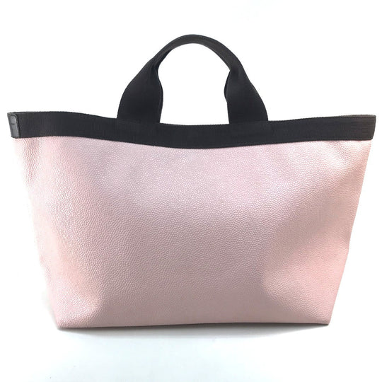 Herve Chapelier Handbag canvas Light pink x brown Boat type Women Used Authentic