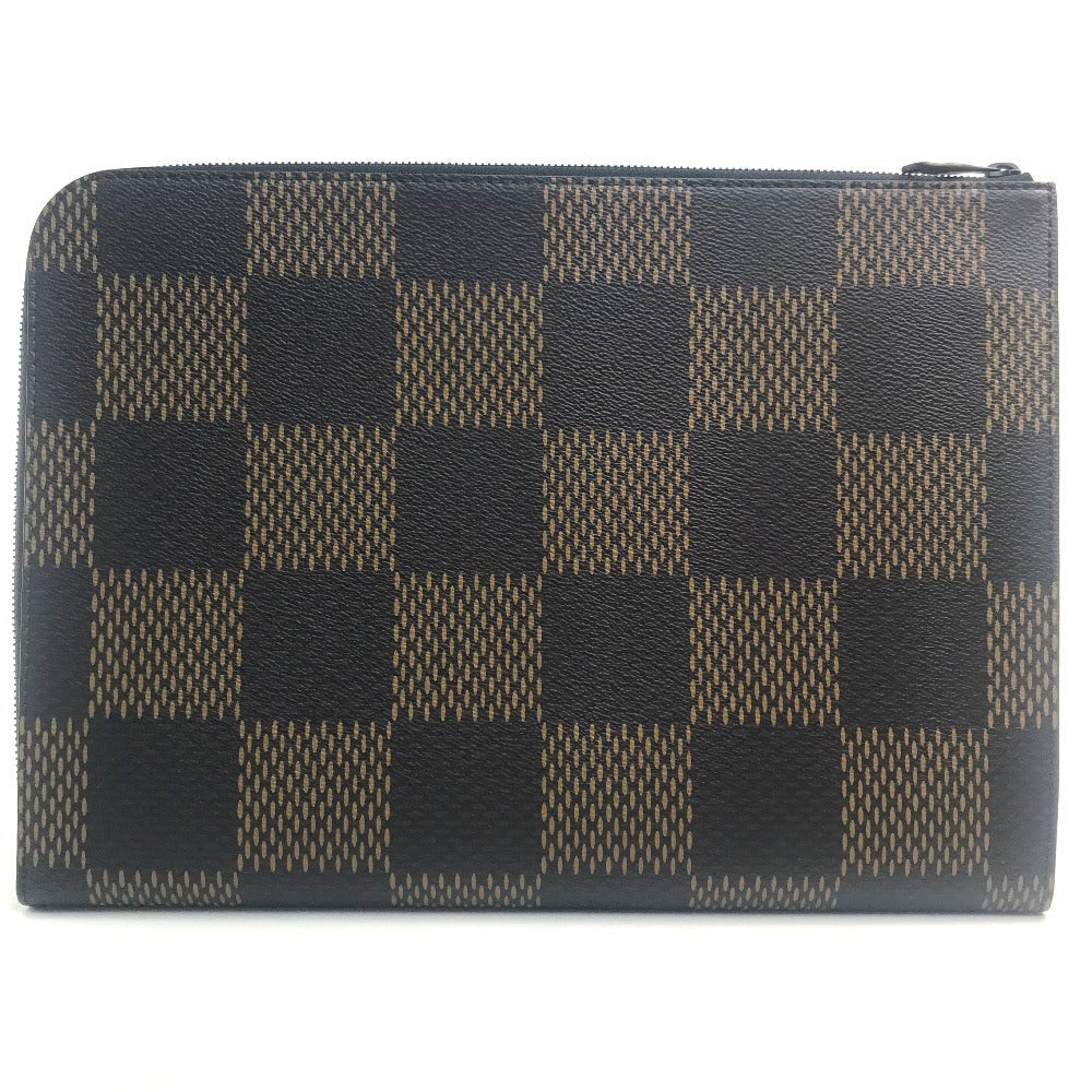 LOUIS VUITTON Clutch bag N60390 Damier canvas Brown Damier Giant Pochette Jules mens Used Authentic