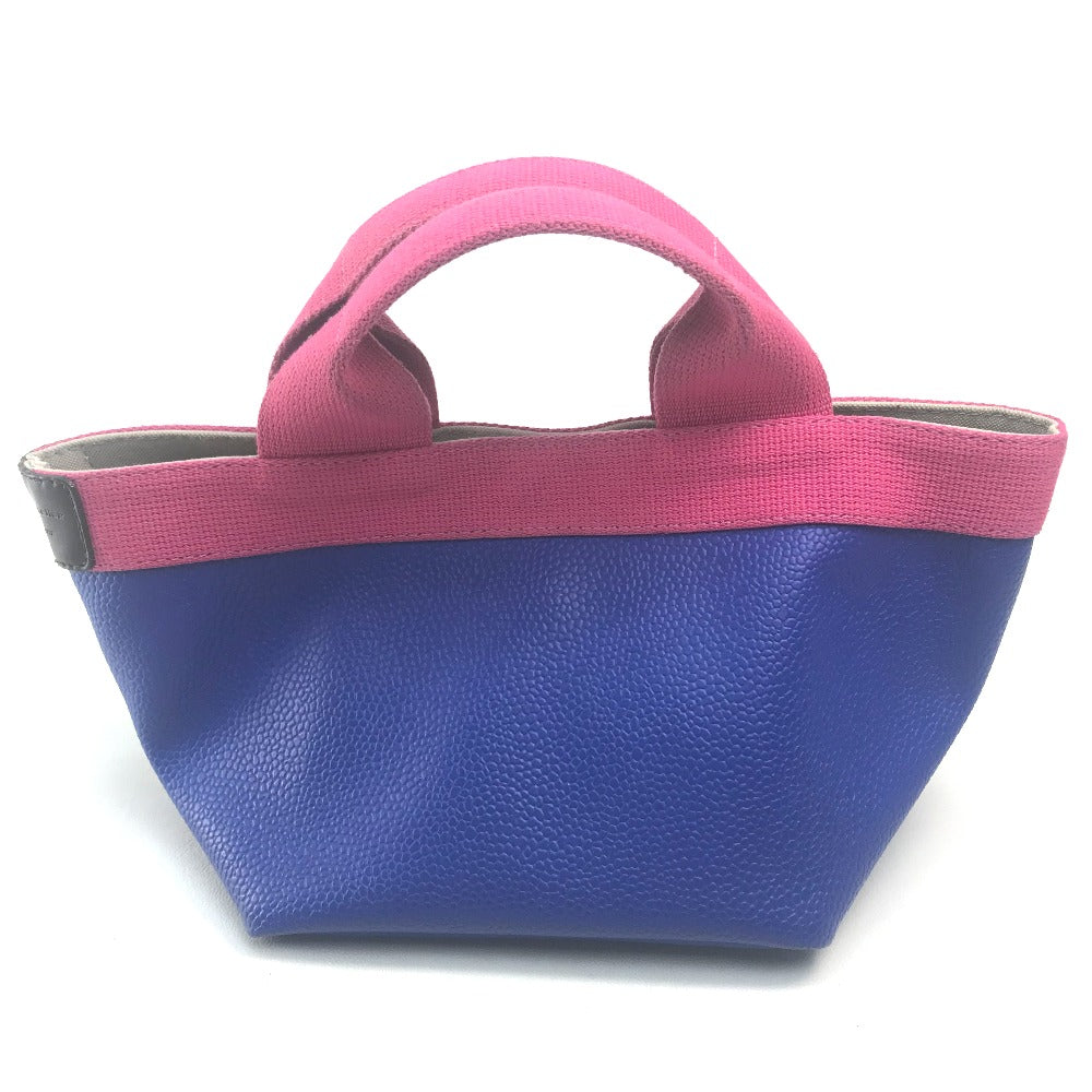 Herve Chapelier Handbag Pt950, canvas Blue x pink By color Boat type Women Used Authentic