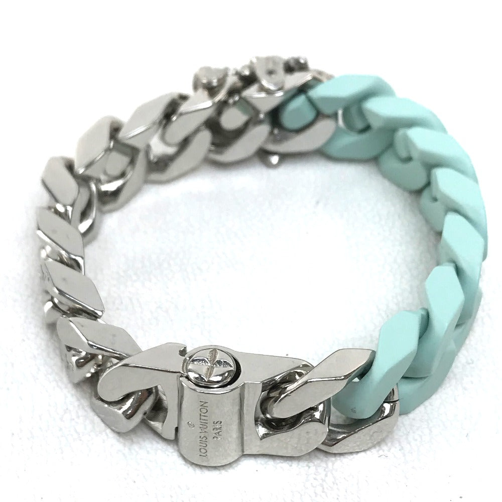 LOUIS VUITTON bracelet MP2630 ceramic Pastel green type Bracelet LV Sculpture Chain Women L Used Authentic