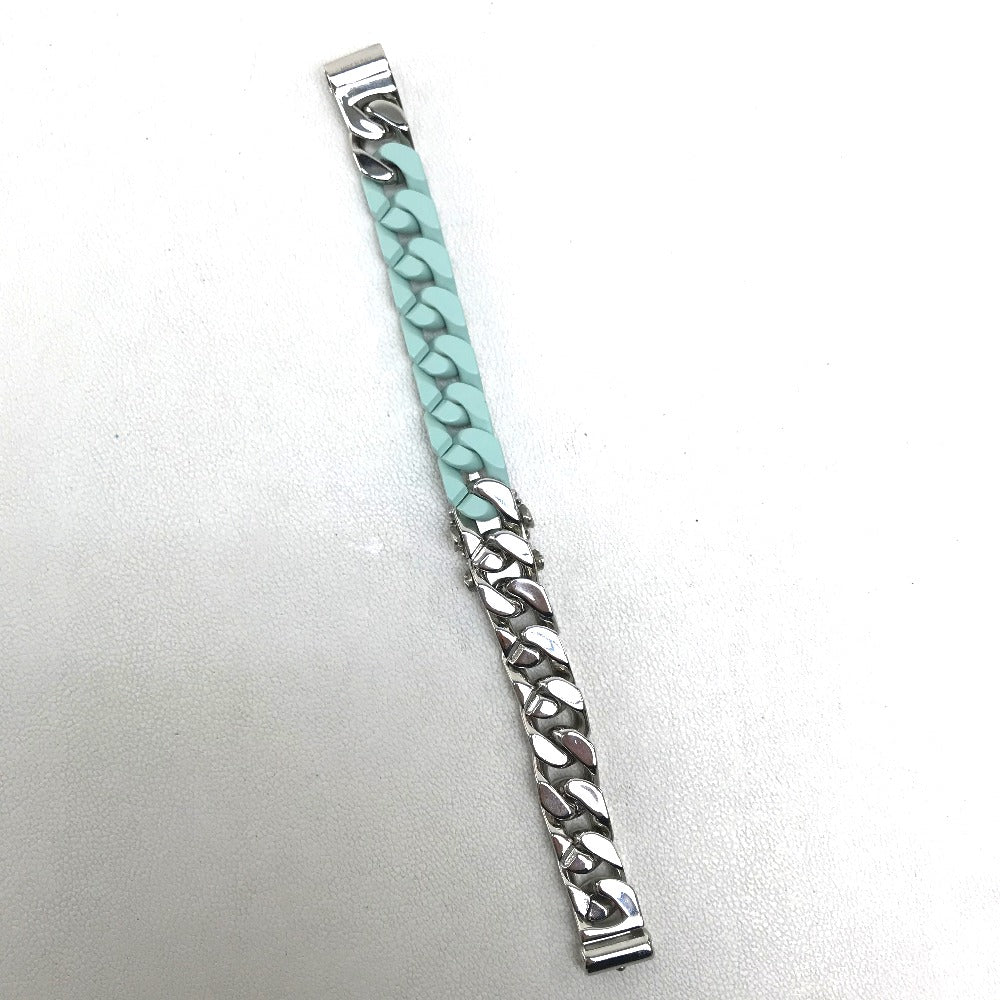 LOUIS VUITTON bracelet MP2630 ceramic Pastel green type Bracelet LV Sculpture Chain Women L Used Authentic