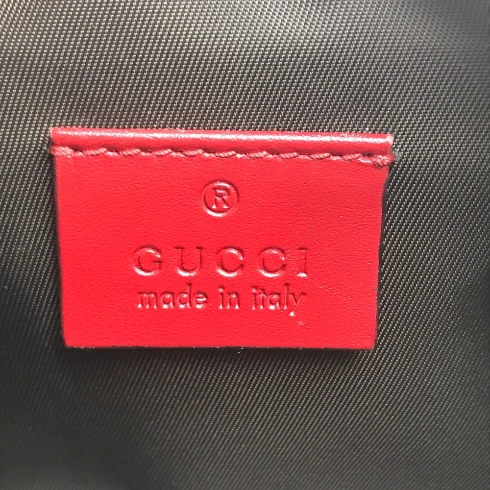GUCCI Cosmetics Pouch 431409 leather Red Makeup pouch Cosmetic pouch Gucci Shima Ribbon Women Used Authentic