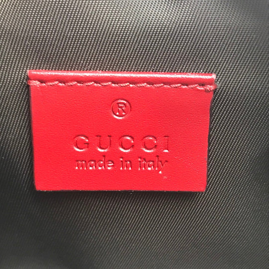 GUCCI Cosmetics Pouch 431409 leather Red Makeup pouch Cosmetic pouch Gucci Shima Ribbon Women Used Authentic
