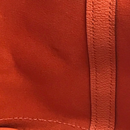 HERMES Tote Bag Towar Office / Leather Orange Garden party PM Women Used Authentic