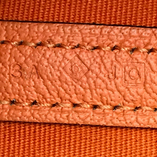 HERMES Tote Bag Towar Office / Leather Orange Garden party PM Women Used Authentic