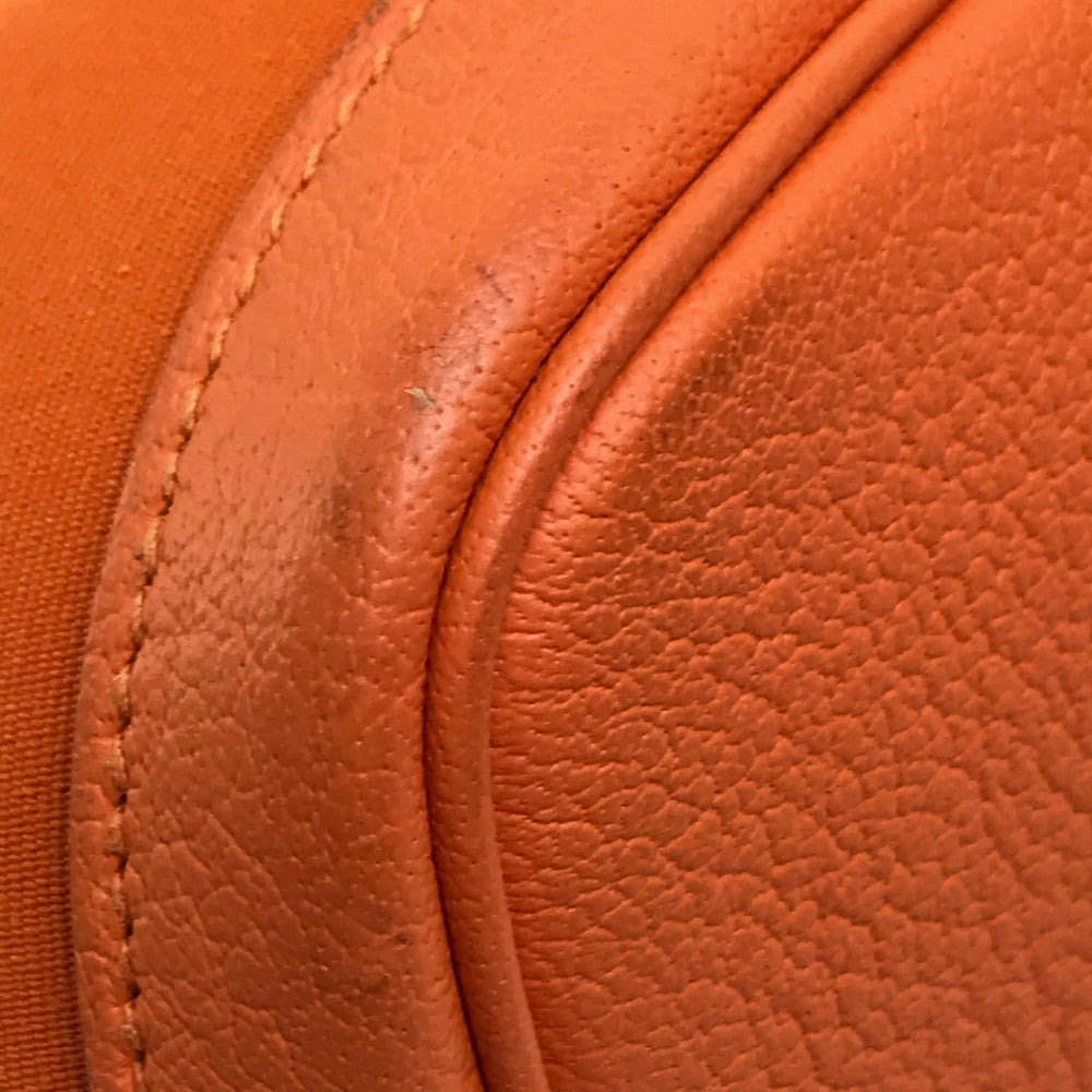 HERMES Tote Bag Towar Office / Leather Orange Garden party PM Women Used Authentic