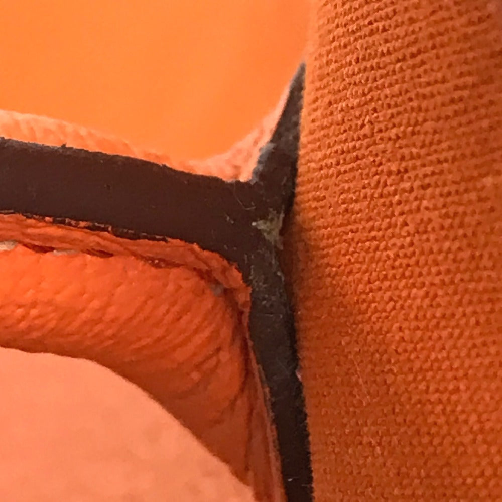 HERMES Tote Bag Towar Office / Leather Orange Garden party PM Women Used Authentic