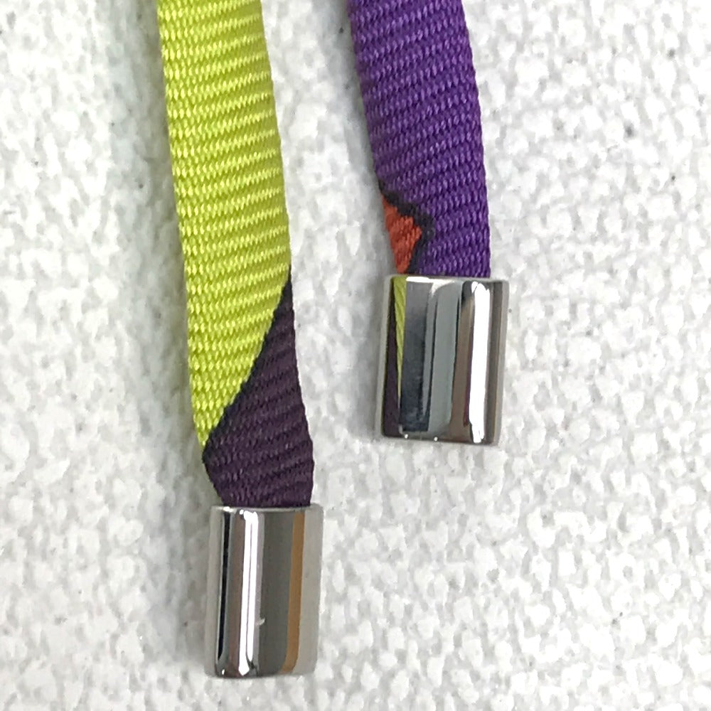 HERMES charm Chevre / Silk Pink purple / orange Samarkand Women Used Authentic