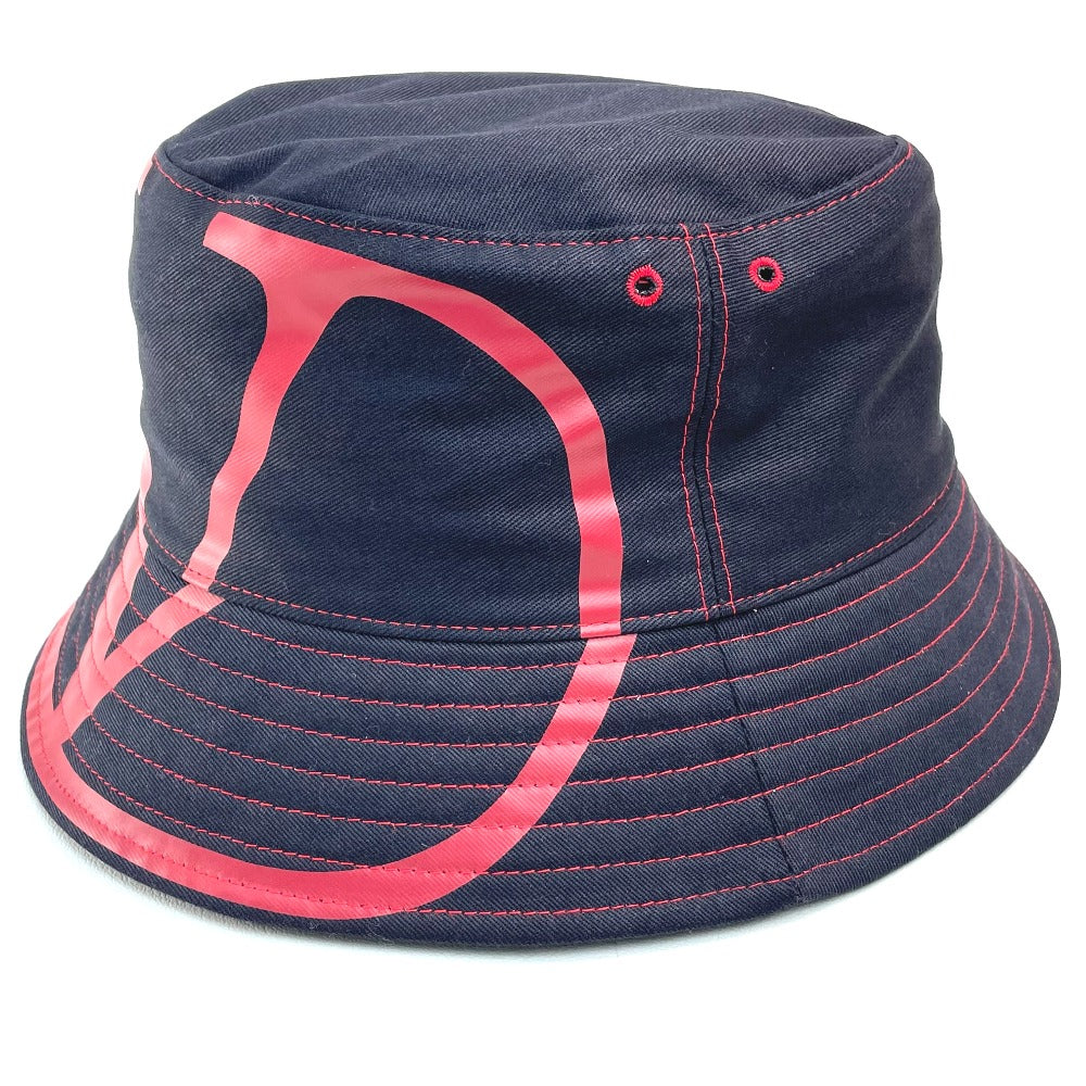 Valentino Garavani hat Cotton, Nylon Navy type x red apparel V logo mens 59 Used Authentic