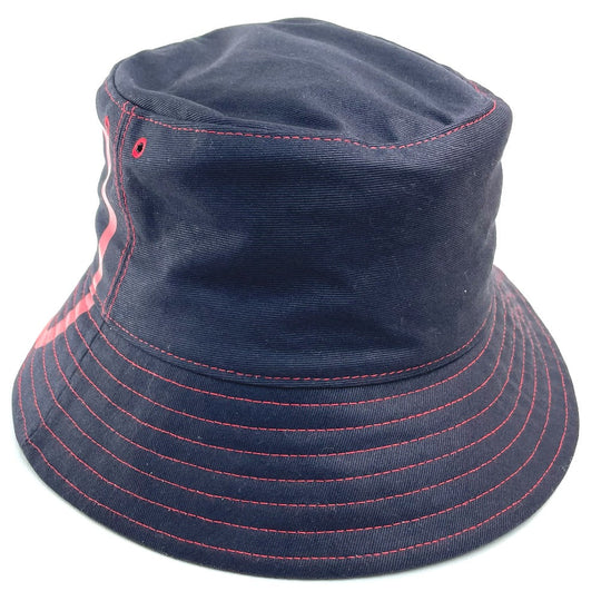 Valentino Garavani hat Cotton, Nylon Navy type x red apparel V logo mens 59 Used Authentic