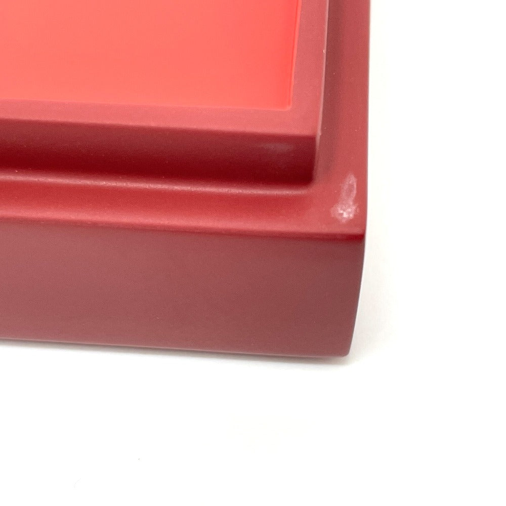 HERMES Accessory case lacquer Bordeaux H logo H Dot BOX lacquer finish Women Used Authentic