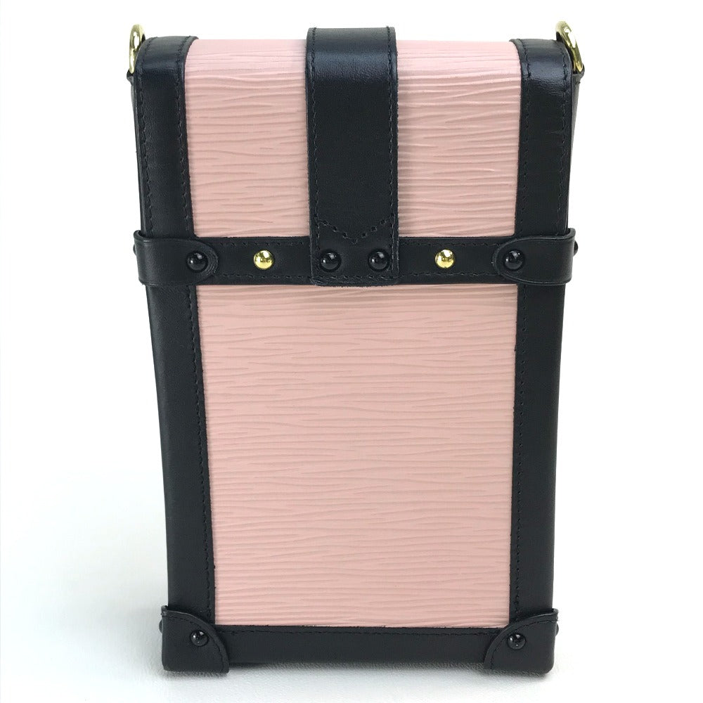 LOUIS VUITTON Shoulder Bag M67872 Epi Leather pink Epi Vertical Pochette Trunk Women Used Authentic