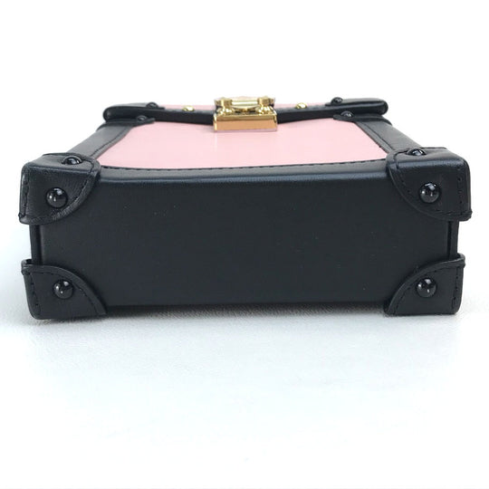 LOUIS VUITTON Shoulder Bag M67872 Epi Leather pink Epi Vertical Pochette Trunk Women Used Authentic
