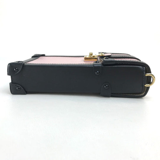 LOUIS VUITTON Shoulder Bag M67872 Epi Leather pink Epi Vertical Pochette Trunk Women Used Authentic