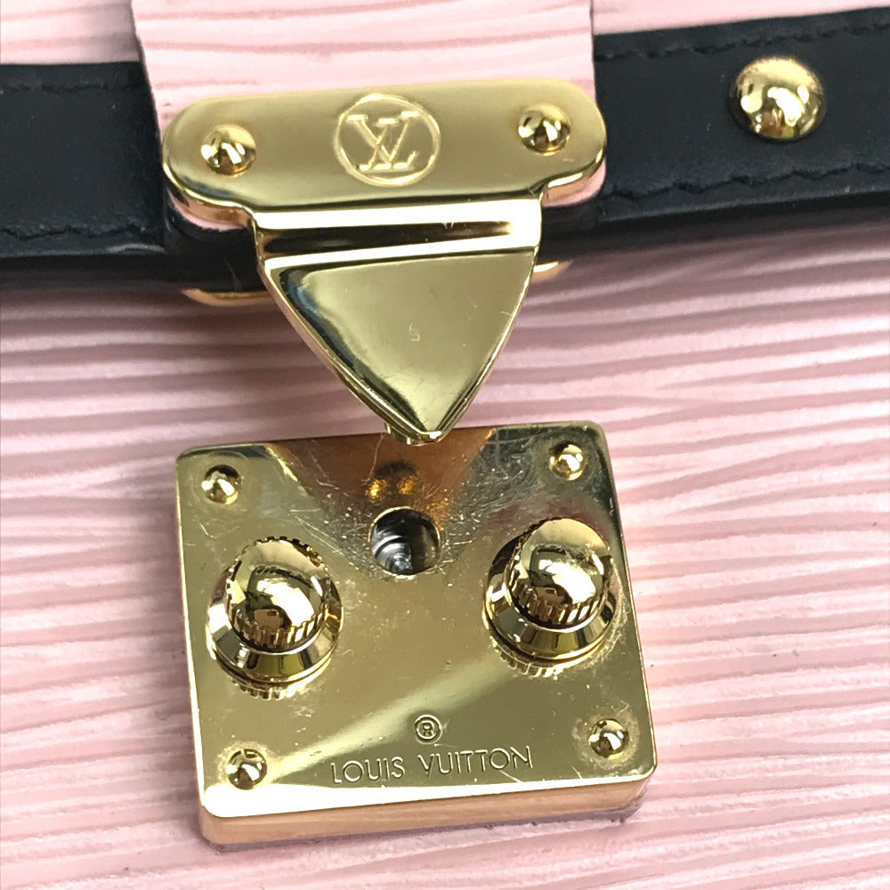 LOUIS VUITTON Shoulder Bag M67872 Epi Leather pink Epi Vertical Pochette Trunk Women Used Authentic