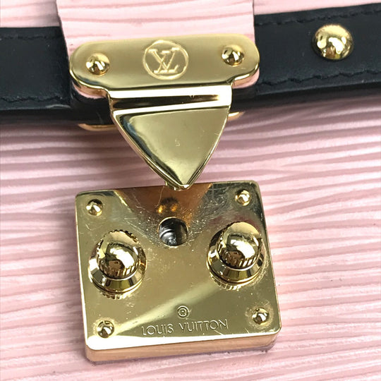LOUIS VUITTON Shoulder Bag M67872 Epi Leather pink Epi Vertical Pochette Trunk Women Used Authentic