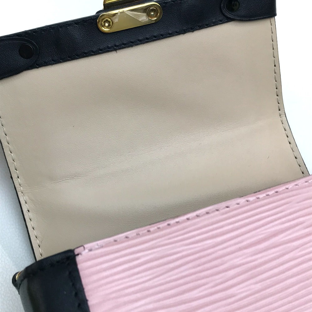 LOUIS VUITTON Shoulder Bag M67872 Epi Leather pink Epi Vertical Pochette Trunk Women Used Authentic