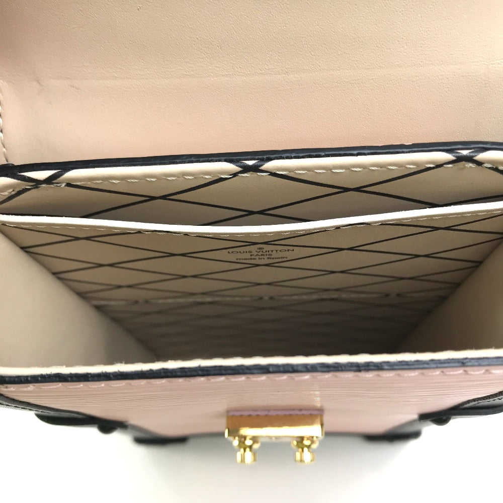 LOUIS VUITTON Shoulder Bag M67872 Epi Leather pink Epi Vertical Pochette Trunk Women Used Authentic