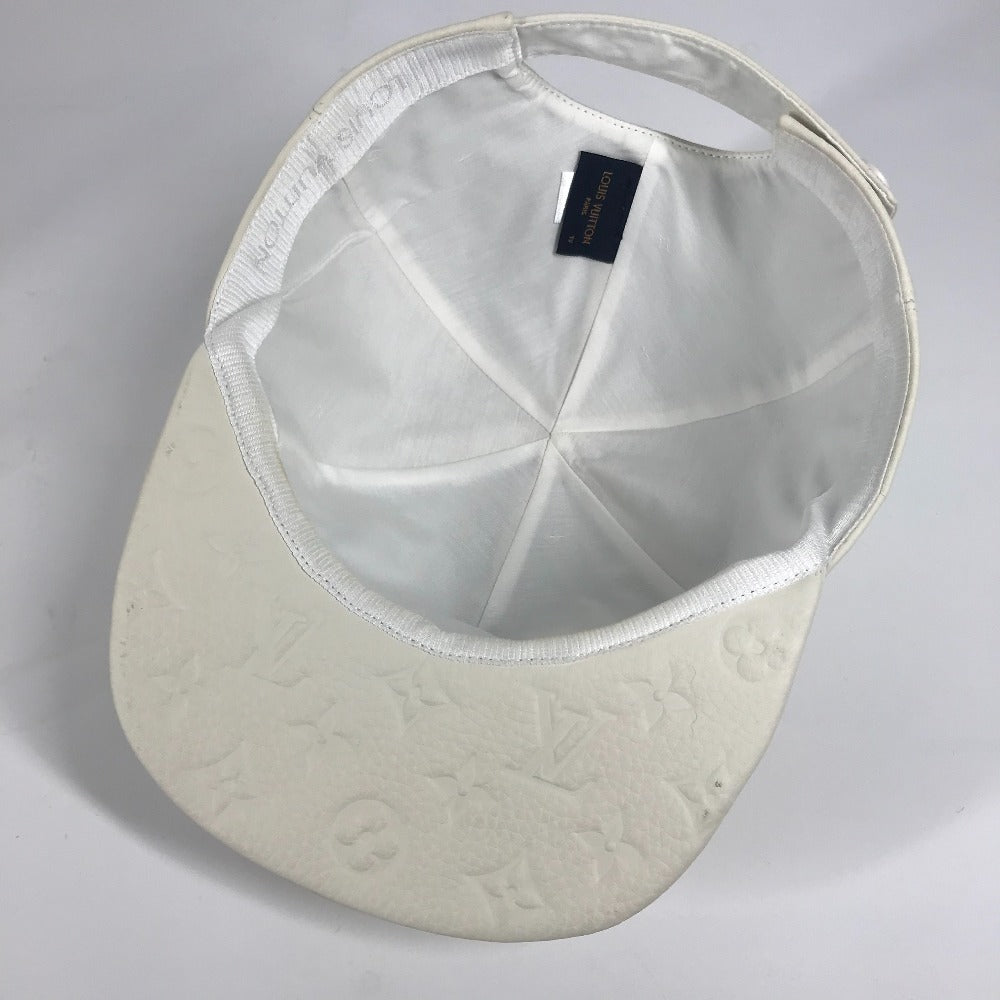 LOUIS VUITTON hat MP2321 Monogram Ann Platt Leather white Monogram Ann Platt Casquette Quill 1.0 unisex(Unisex) TU Used Authentic