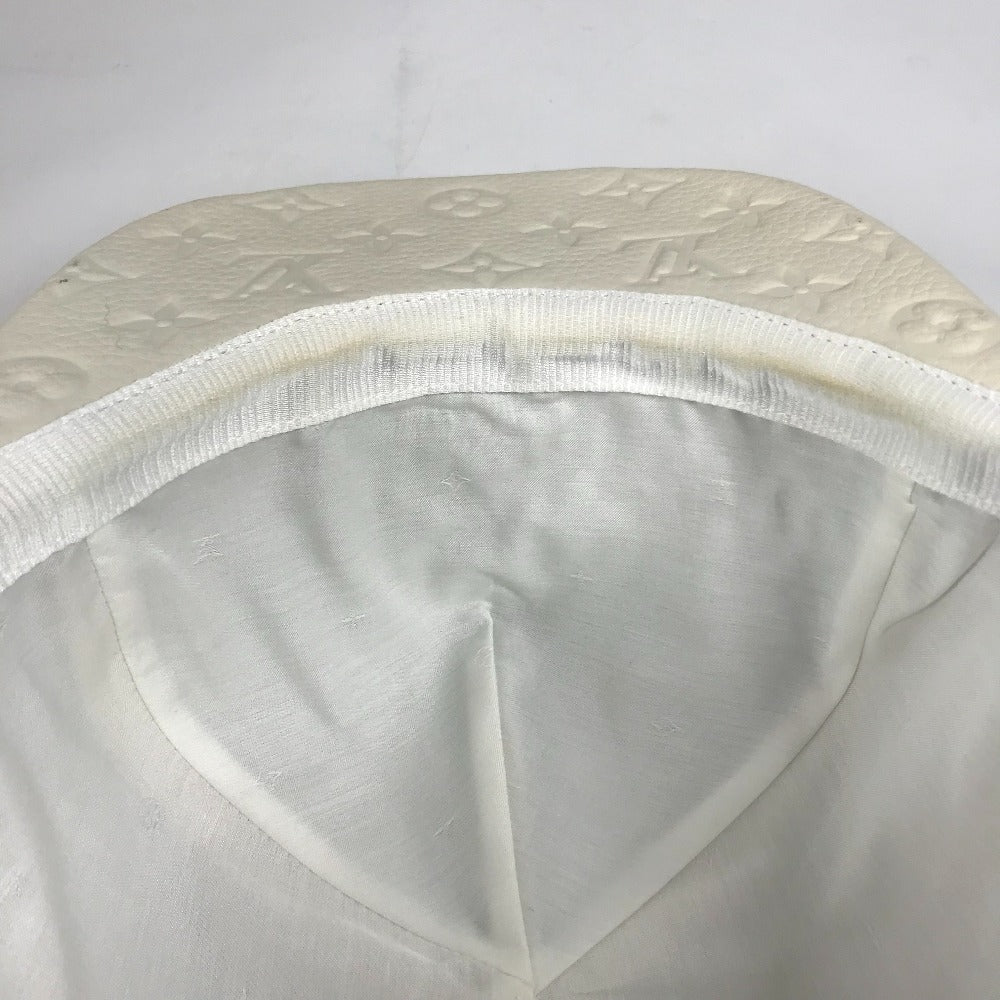LOUIS VUITTON hat MP2321 Monogram Ann Platt Leather white Monogram Ann Platt Casquette Quill 1.0 unisex(Unisex) TU Used Authentic