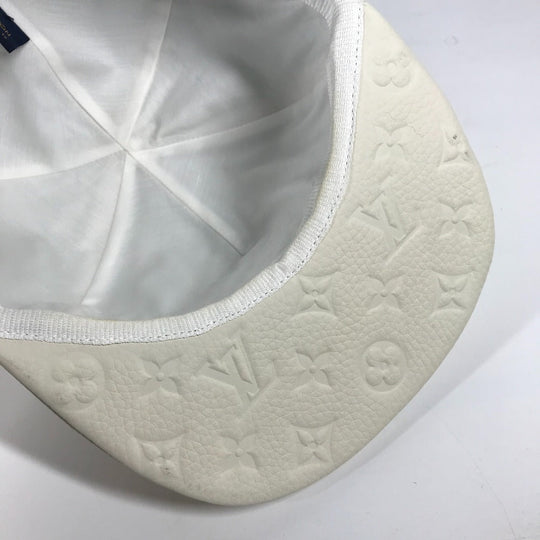 LOUIS VUITTON hat MP2321 Monogram Ann Platt Leather white Monogram Ann Platt Casquette Quill 1.0 unisex(Unisex) TU Used Authentic