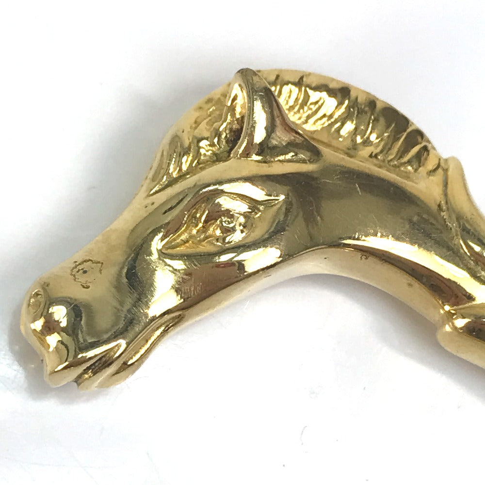 HERMES Bangle Gold Plated gold Accessories Shuval horse horse Women Used Authentic