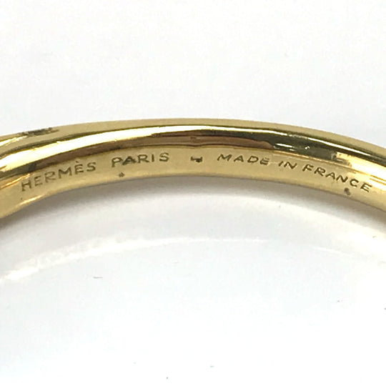 HERMES Bangle Gold Plated gold Accessories Shuval horse horse Women Used Authentic