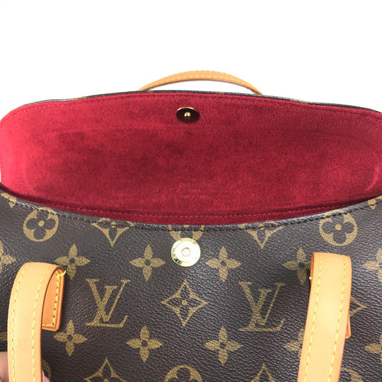 LOUIS VUITTON Handbag M51902 Monogram canvas Brown Monogram Sonatine Women Used Authentic