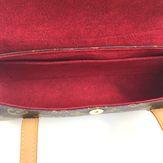 LOUIS VUITTON Handbag M51902 Monogram canvas Brown Monogram Sonatine Women Used Authentic