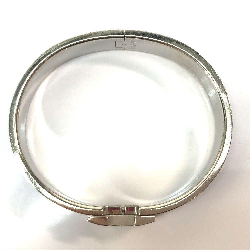HERMES Bangle metal Blue / Silver Click crack PM Women Used Authentic